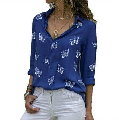 Sophie™ Vlinderprint Kraagbluse