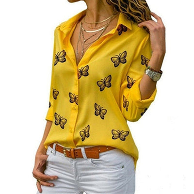 Sophie™ Vlinderprint Kraagbluse