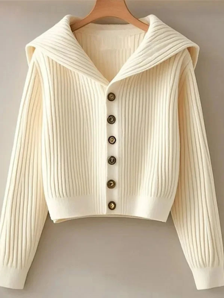 Melina Gebreide Cardigan met Ribstructuur