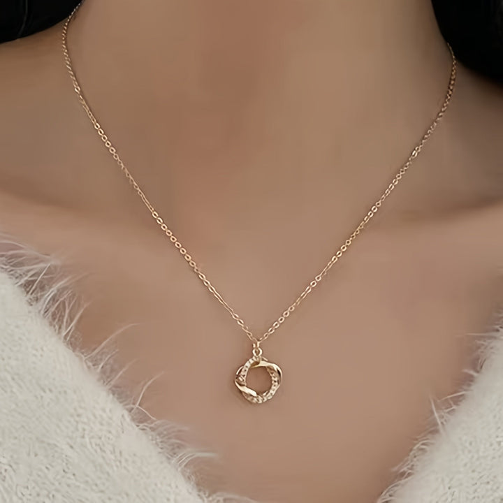 Elegante hangerketting met gesimuleerde diamanten