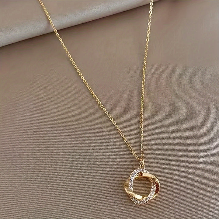 Elegante hangerketting met gesimuleerde diamanten