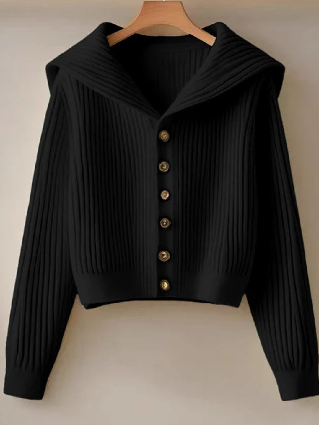 Melina Gebreide Cardigan met Ribstructuur
