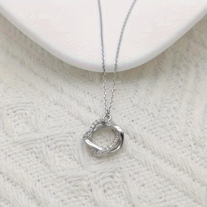 Elegante hangerketting met gesimuleerde diamanten