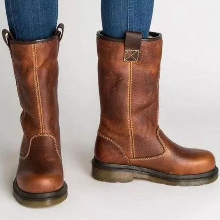 Rustic winterlaarzen met warme voering