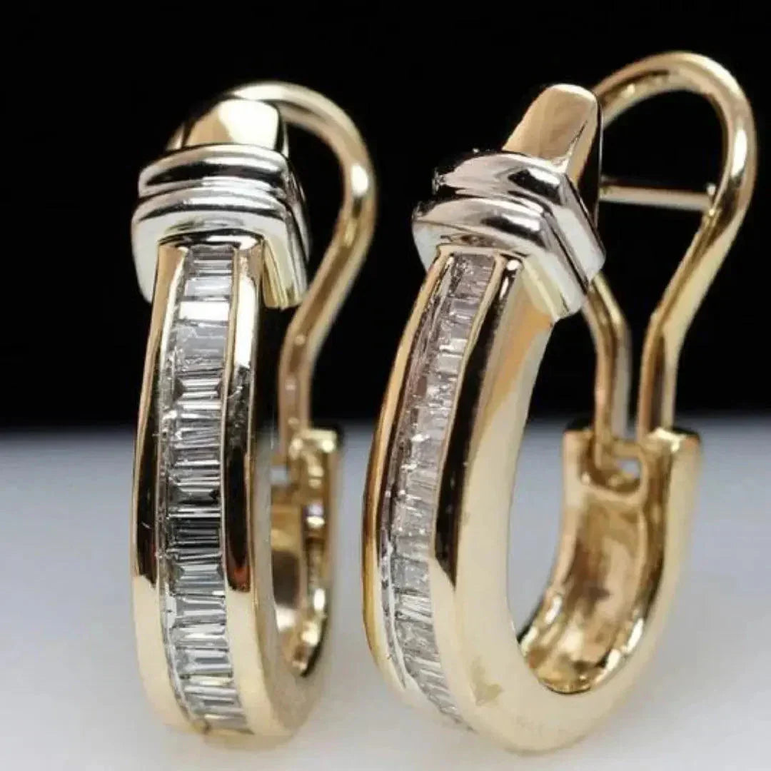 Vintage goudkleurige oorbellen