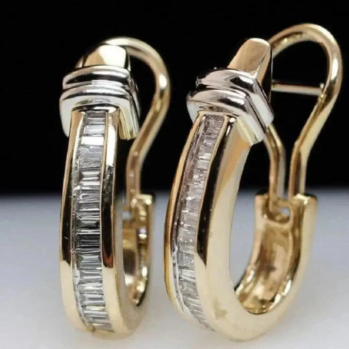 Vintage goudkleurige oorbellen