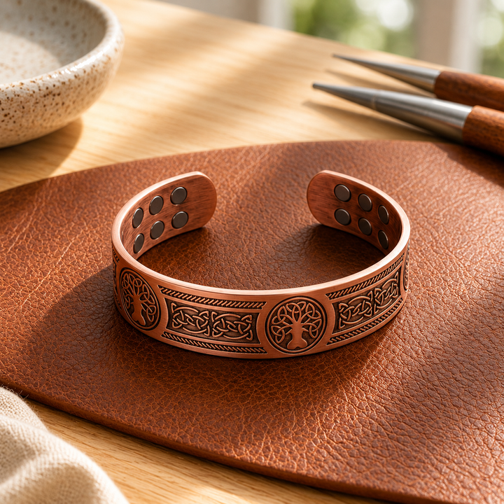 Koperen armband Bough