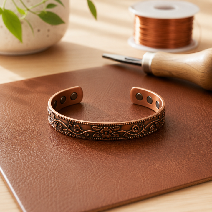 Koperen armband Garland
