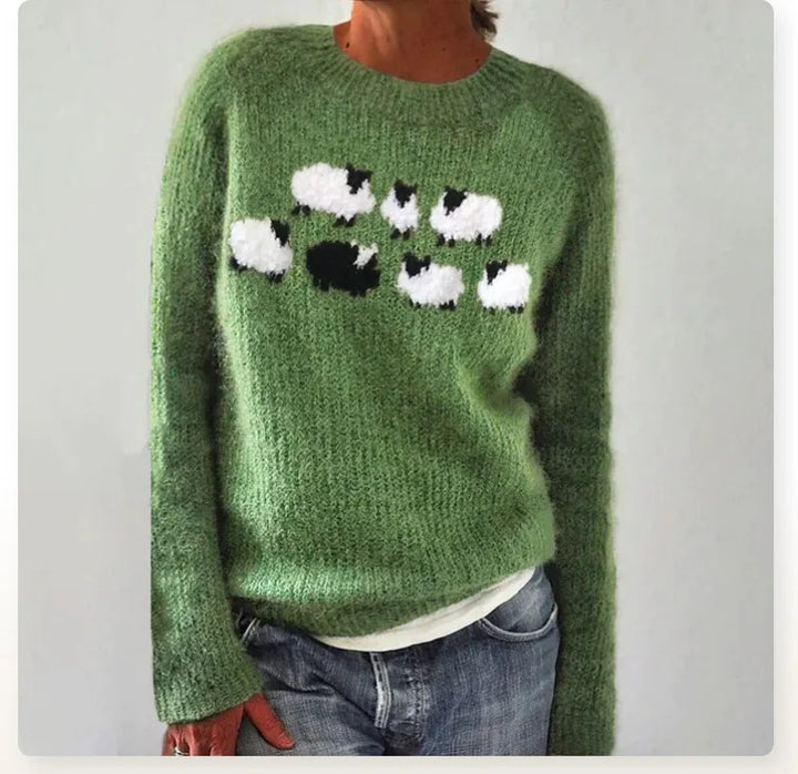 Lina™ - Knuffelige en comfortabele wol pullover met schapen