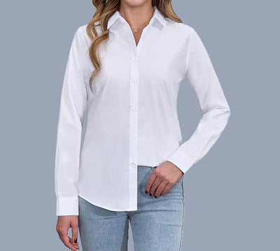 Sara™ Losse Polo Kraag Shirt