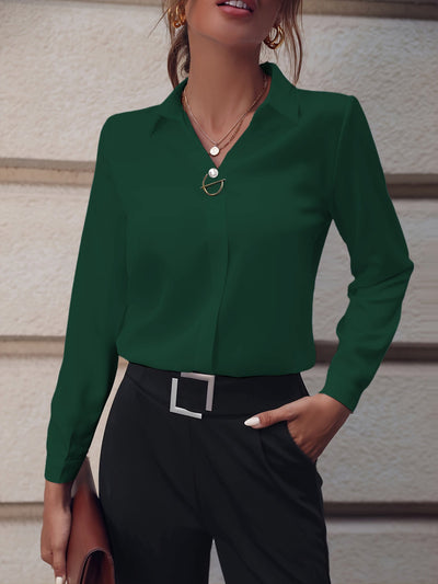Mica™ Elegant Slim-Fit Blouse
