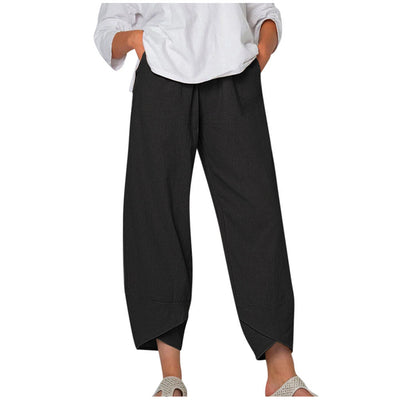 Noira™ Katoen-Linnen Cropped Broek