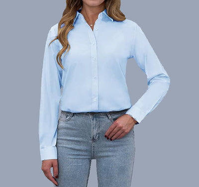 Sara™ Losse Polo Kraag Shirt