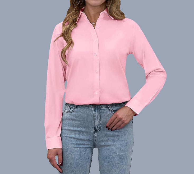 Sara™ Losse Polo Kraag Shirt