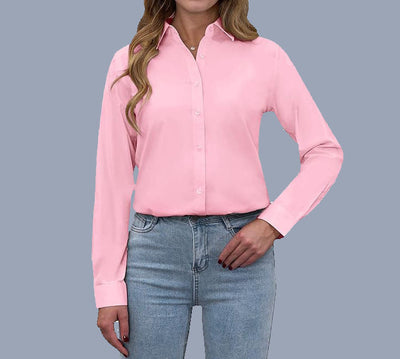 Sara™ Losse Polo Kraag Shirt