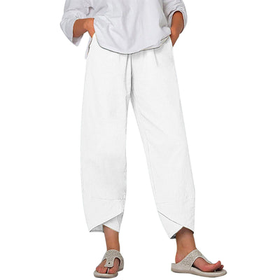 Noira™ Katoen-Linnen Cropped Broek