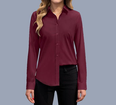 Sara™ Losse Polo Kraag Shirt
