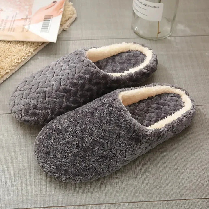 Noelle Pluche Open Pantoffels