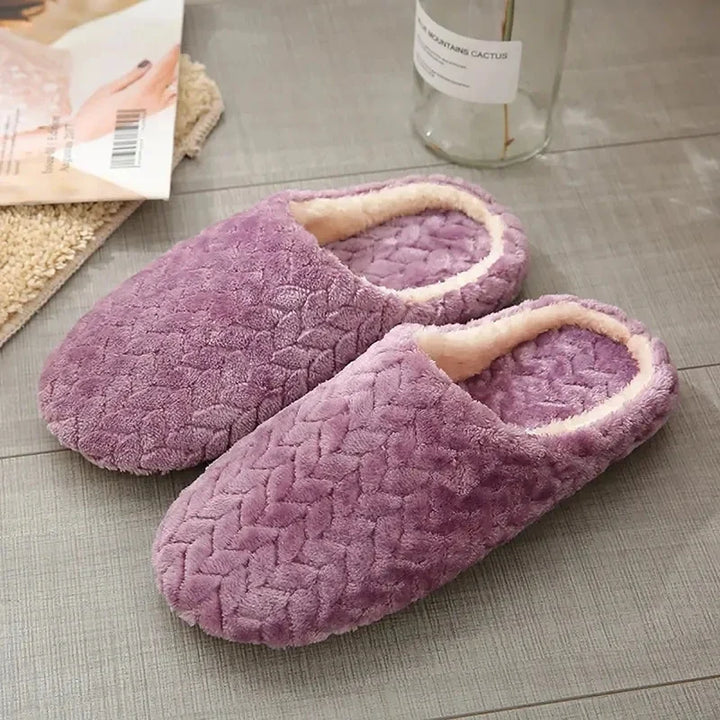 Noelle Pluche Open Pantoffels