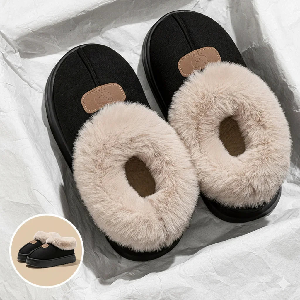 Hazel Enkelhoge Pantoffels met Fleecevoering