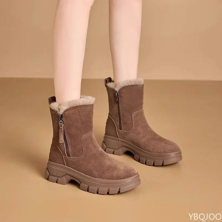 Lotte gevoerde snowboots met rits – detail