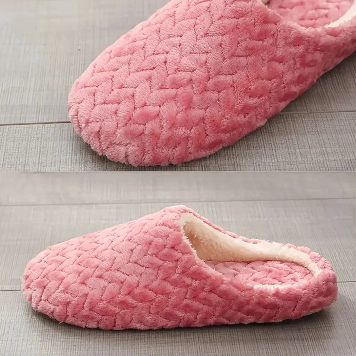 Noelle Pluche Open Pantoffels