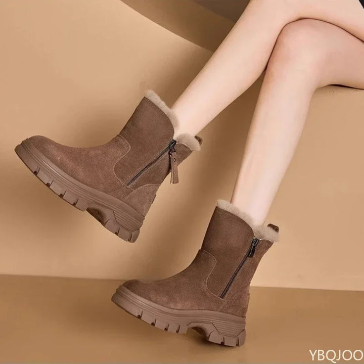 Lotte gevoerde snowboots met rits – detail