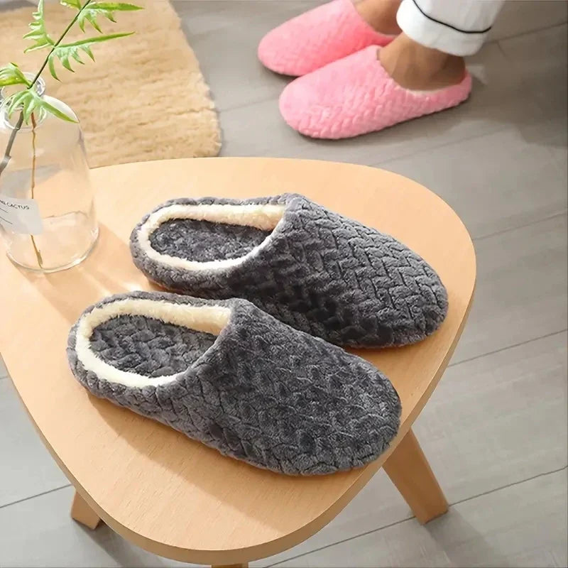 Noelle Pluche Open Pantoffels
