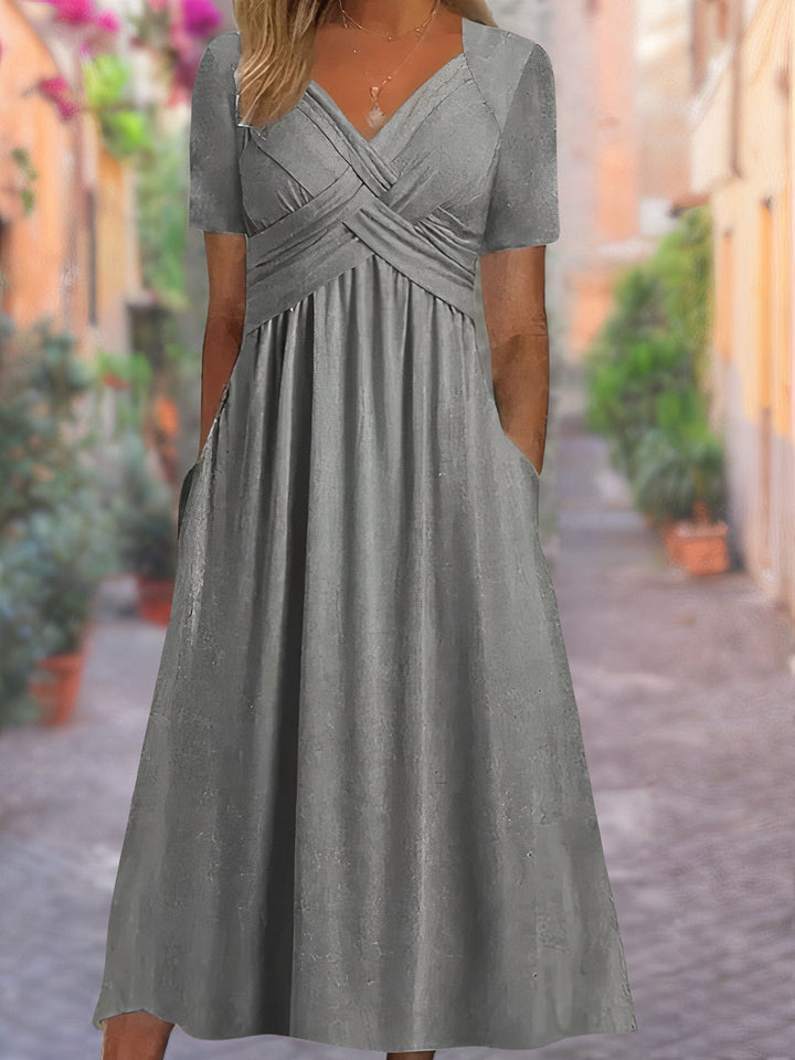 Aria™ - Comfortabele jurk met V-hals
