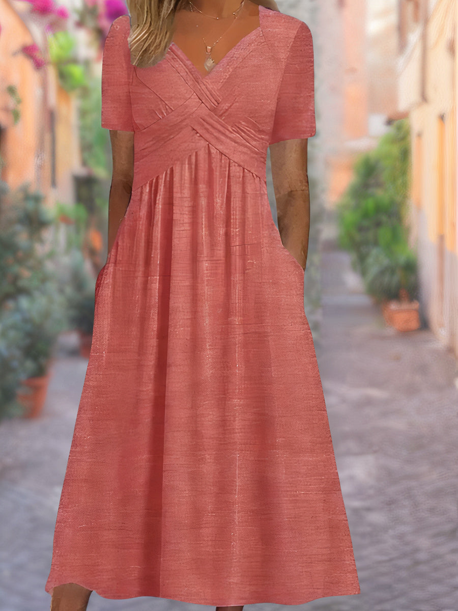 Aria™ - Comfortabele jurk met V-hals