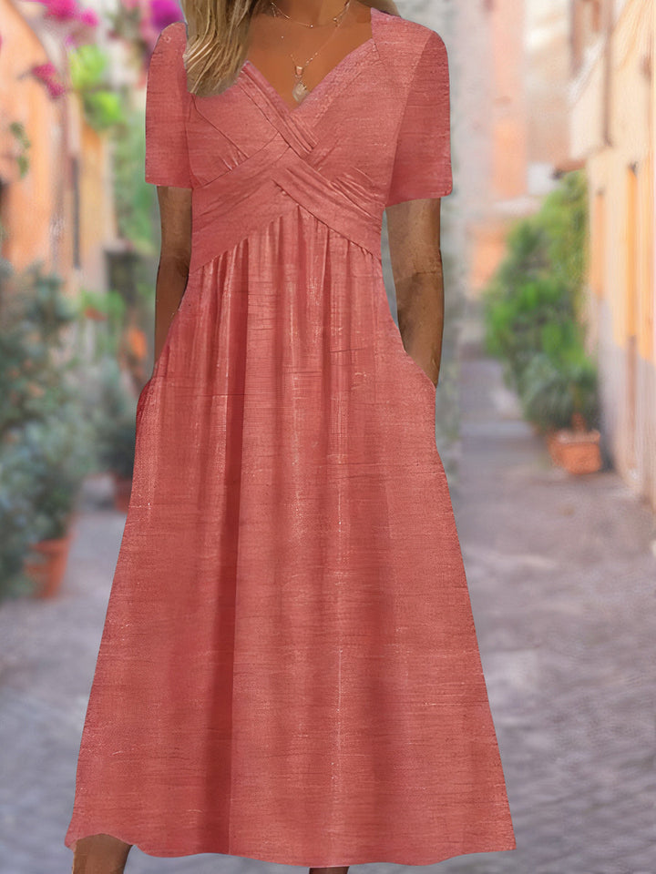 Aria™ - Comfortabele jurk met V-hals