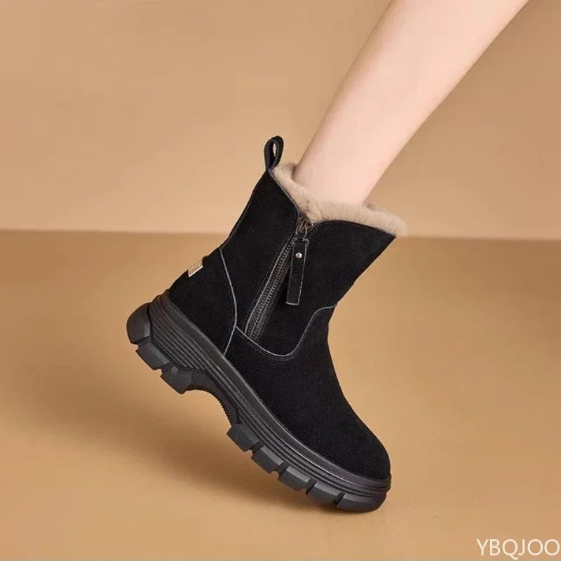 Lotte gevoerde snowboots met rits – detail