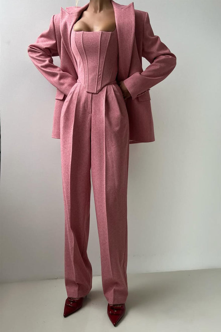 Dolce™ - Drie-delig set met dubbele rij blazer