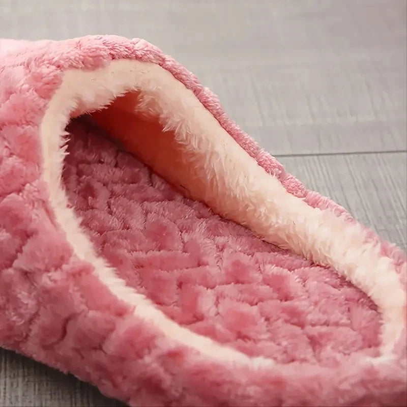 Noelle Pluche Open Pantoffels