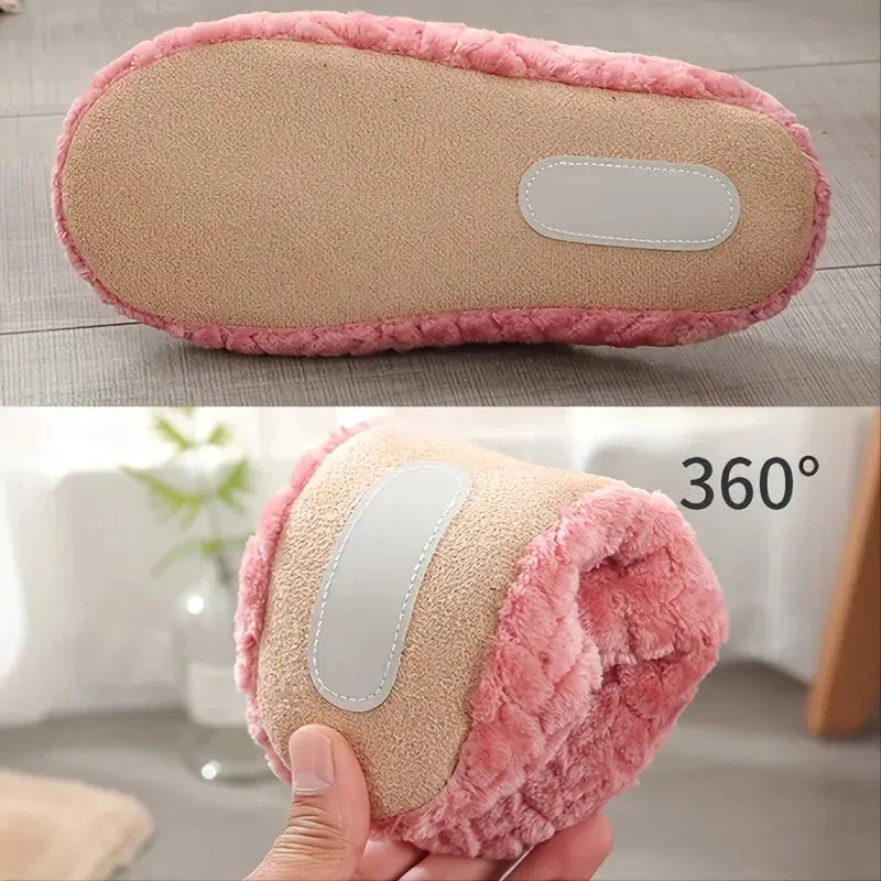 Noelle Pluche Open Pantoffels