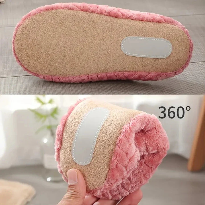 Noelle Pluche Open Pantoffels