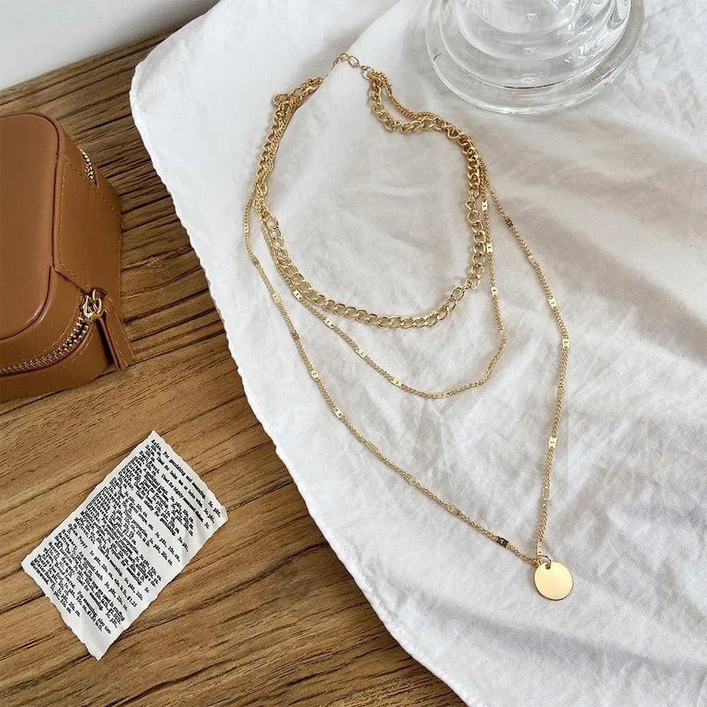 Elegante halsketting met tweekleurige afwerking