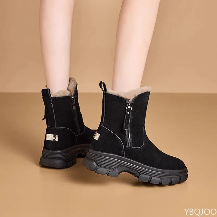 Lotte gevoerde snowboots met rits – detail