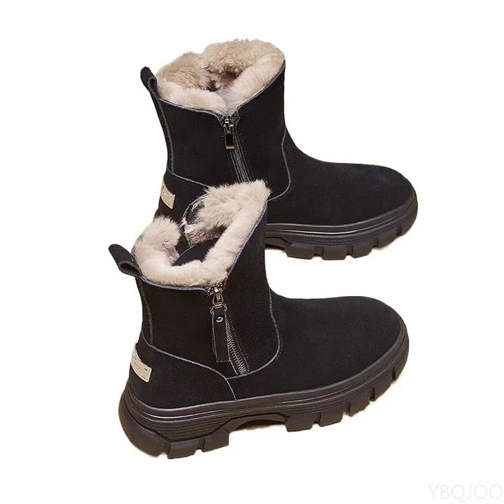 Lotte gevoerde snowboots met rits – detail