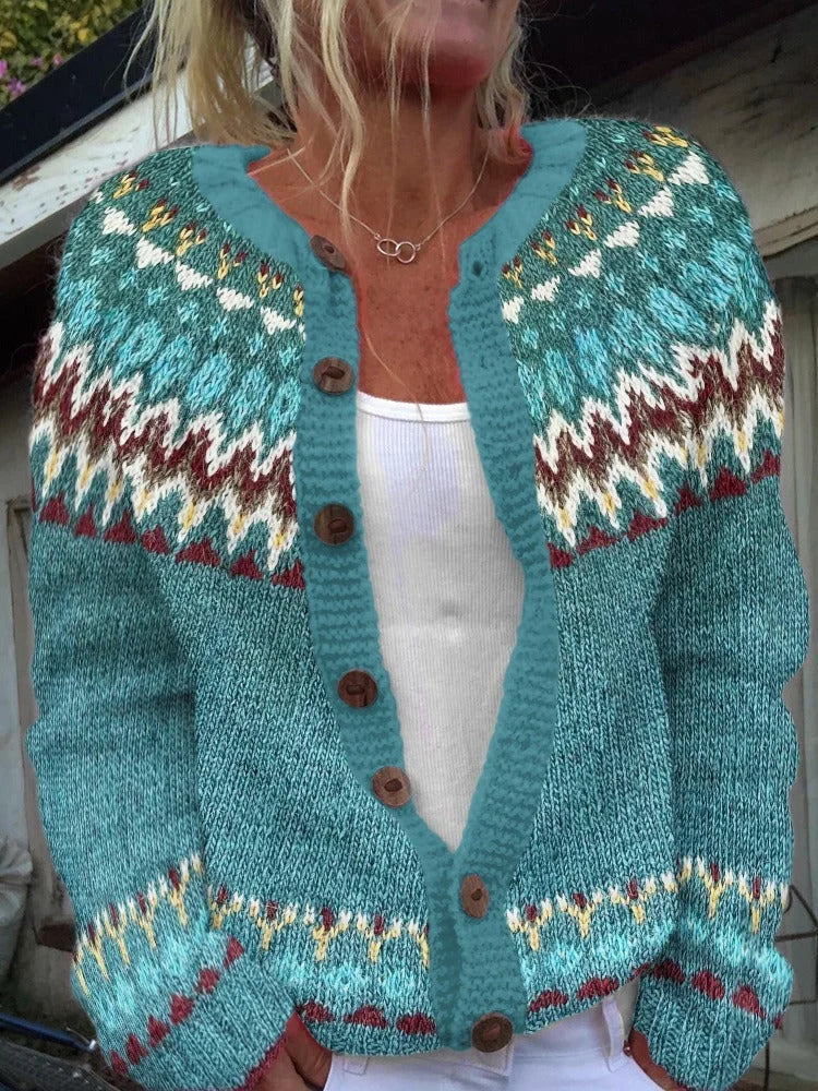 Caroline – Vintage Gebreid Vest