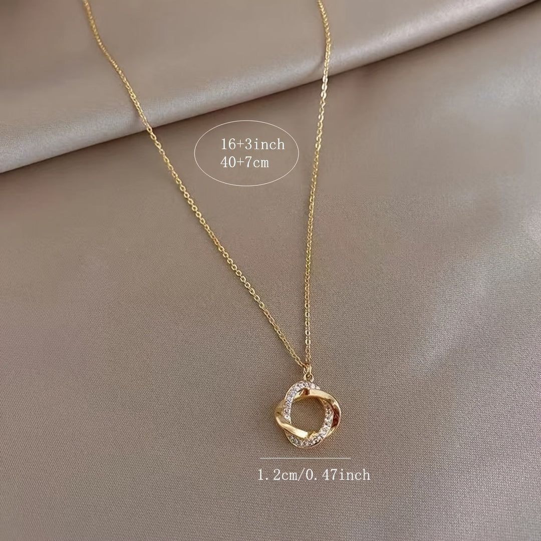 Elegante hangerketting met gesimuleerde diamanten
