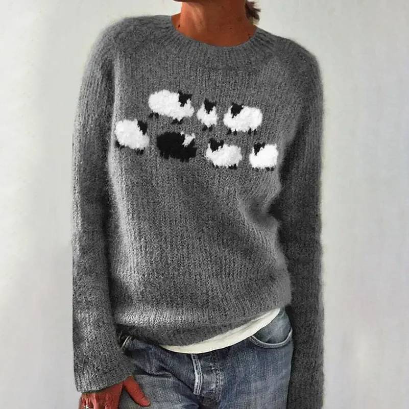 Lina™ - Knuffelige en comfortabele wol pullover met schapen