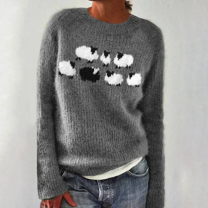Lina™ - Knuffelige en comfortabele wol pullover met schapen