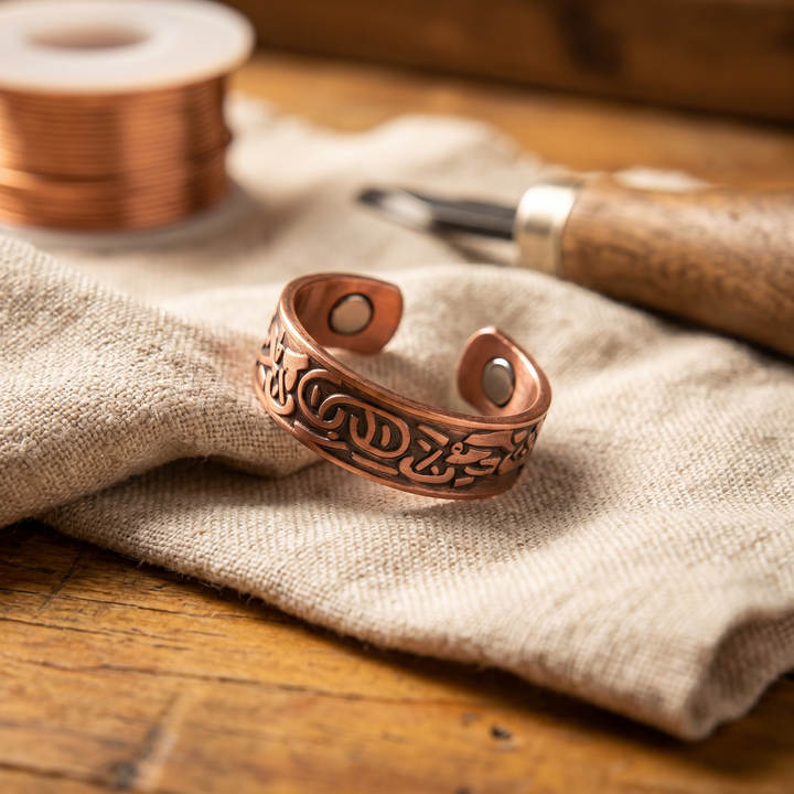 Ring Kroonkop van koper