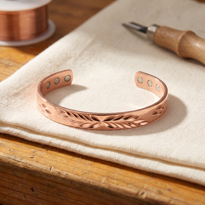 Koperen maanarmband
