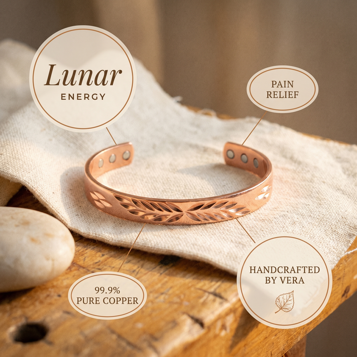 Koperen maanarmband