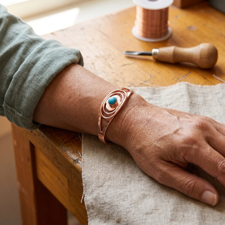 Koperarmband Lagune
