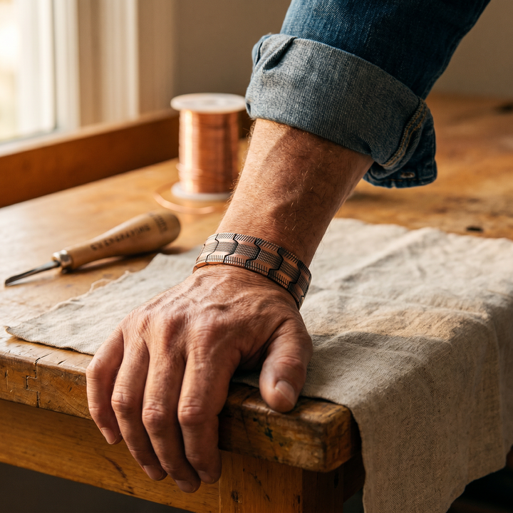 Koperen armband Kracht