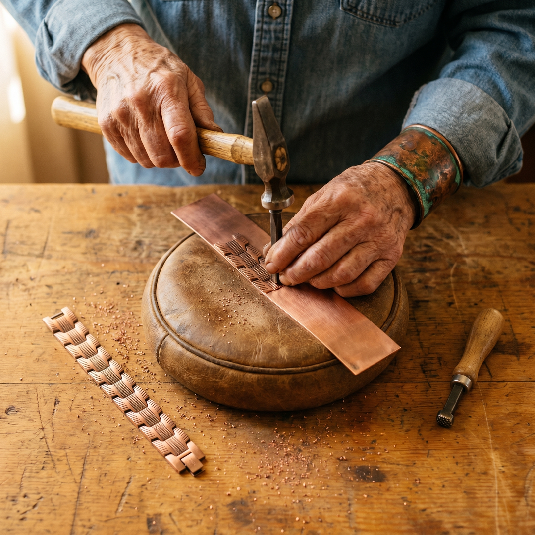 Koperen armband Kracht