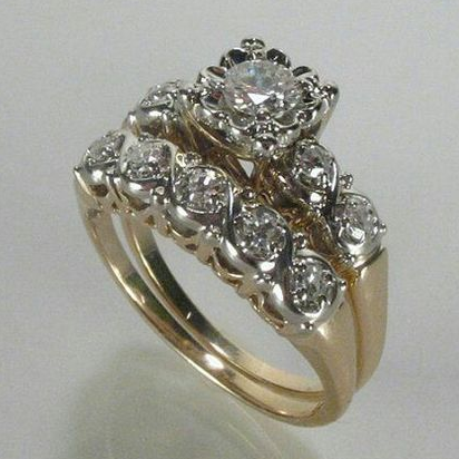 Vintage glinsterende ring
